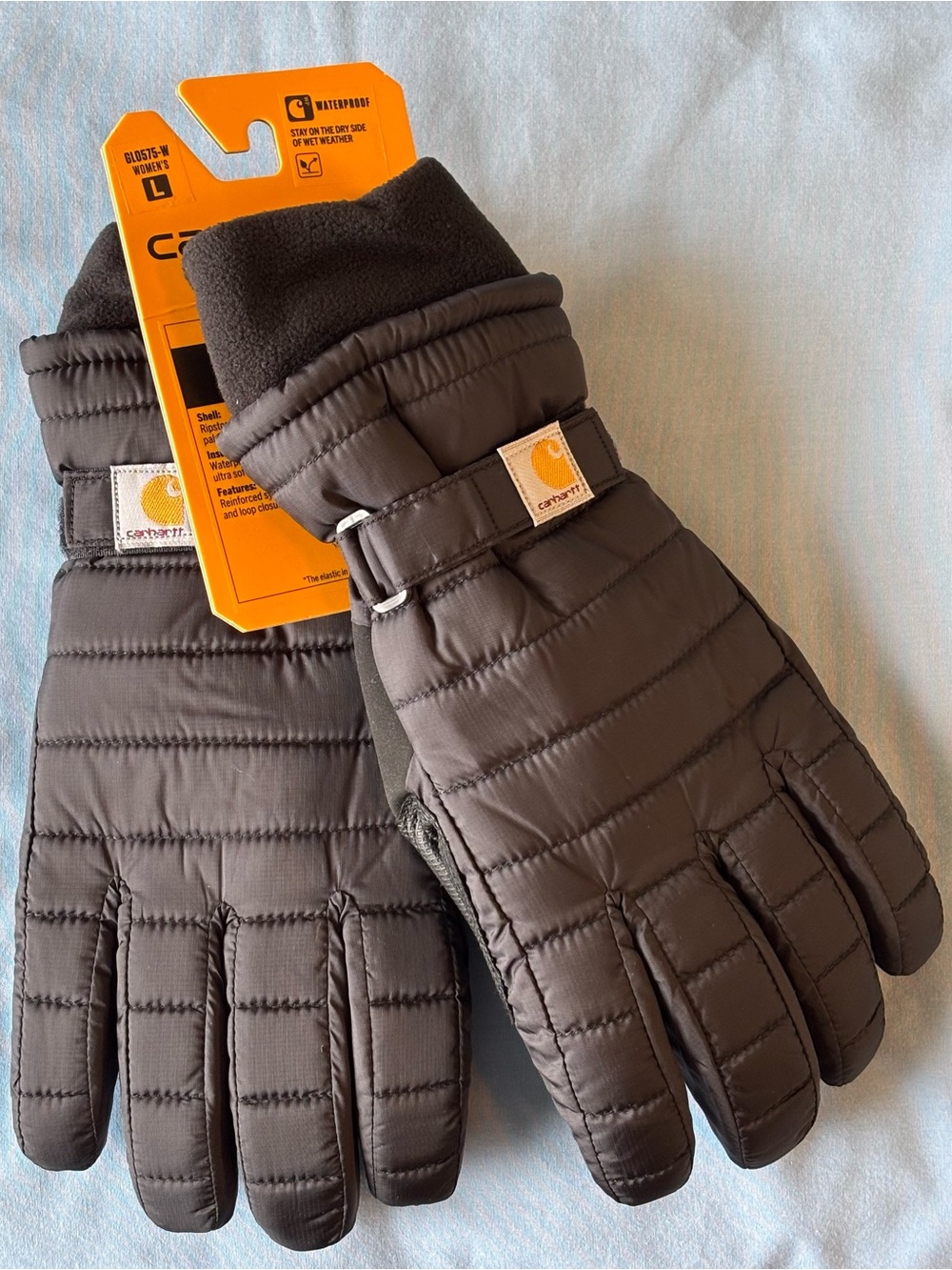 Carhartt Women’s Quilted Insulated Gloves — Black